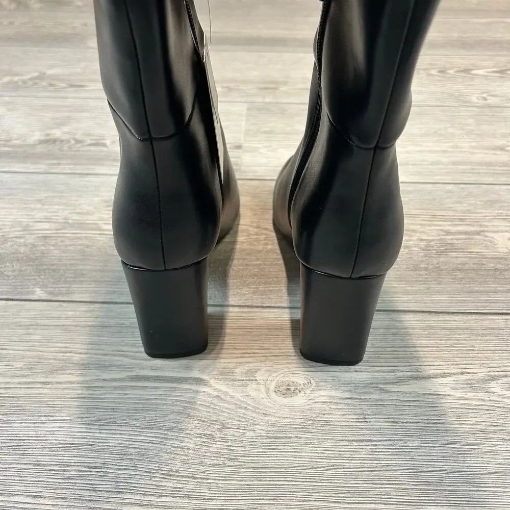 A New Day Womens Evangeline Under Knee Heeled Boots Black 6.5 NWT - Picture 5 of 5
